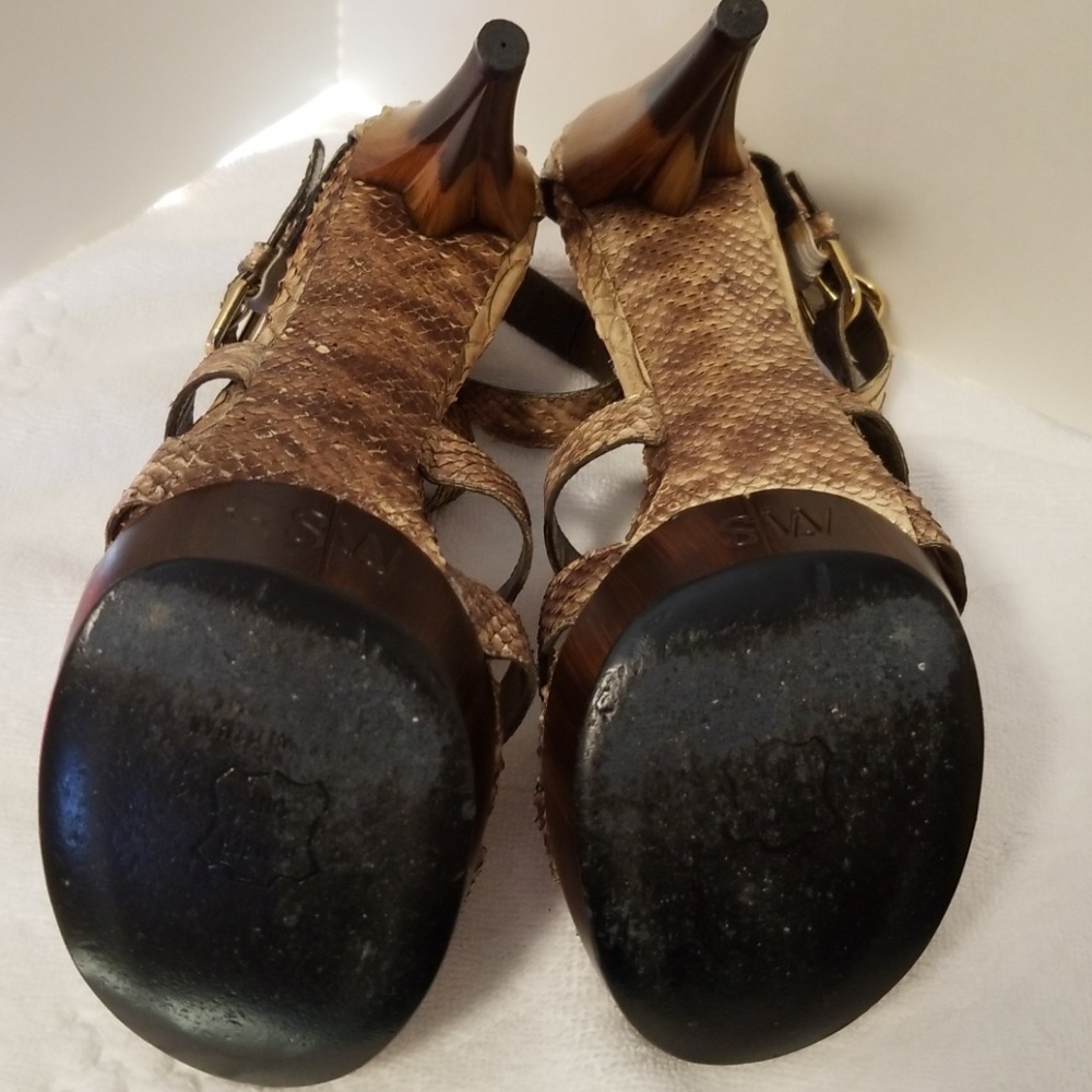 Stuart Weitzman Python Sandals - Picture 6 of 8